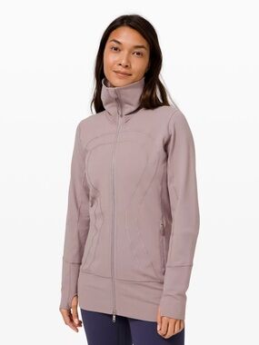 lululemon athletica Heathered Taupe purple pinkish Full-Zip Hoodie